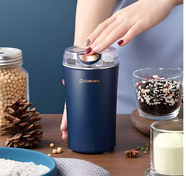 Stainless Steel Coffee Bean & Spice Grinder